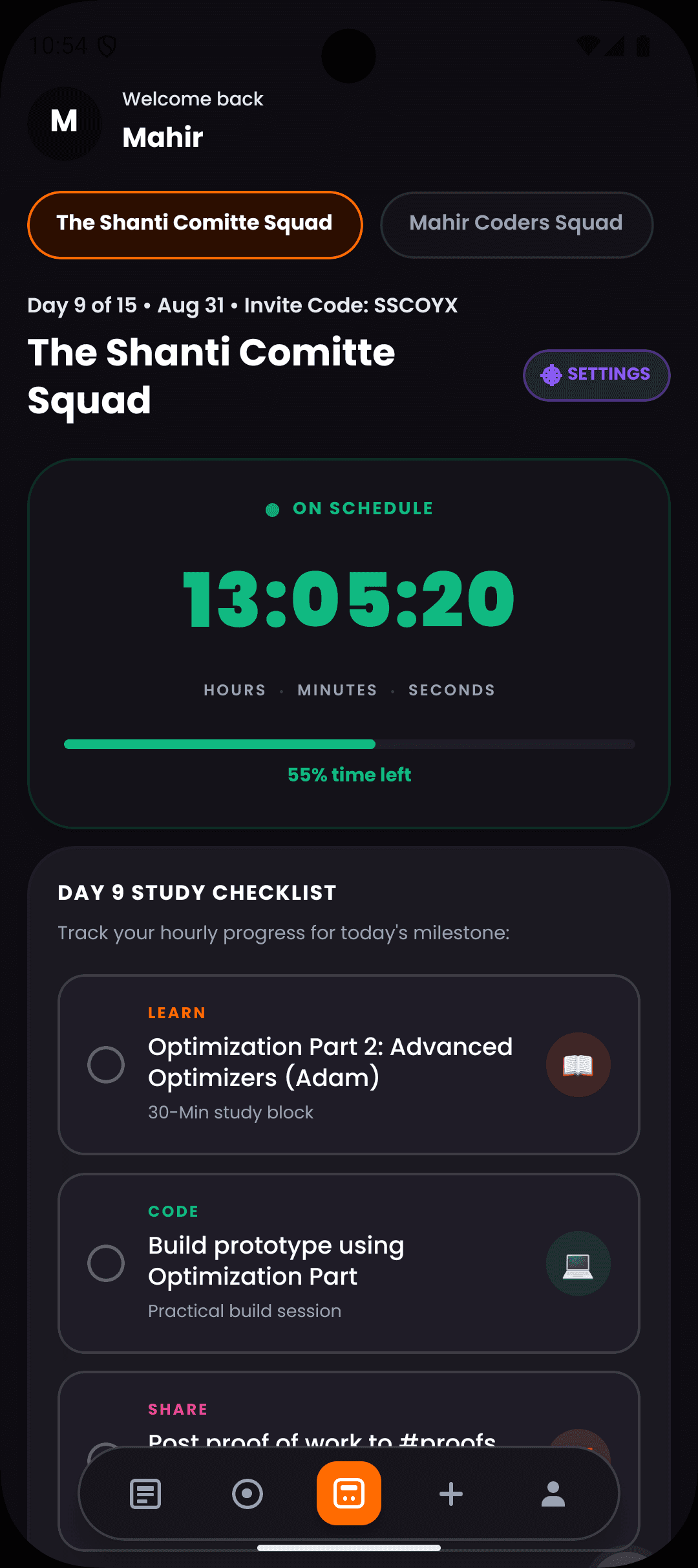 Daily Proof Log